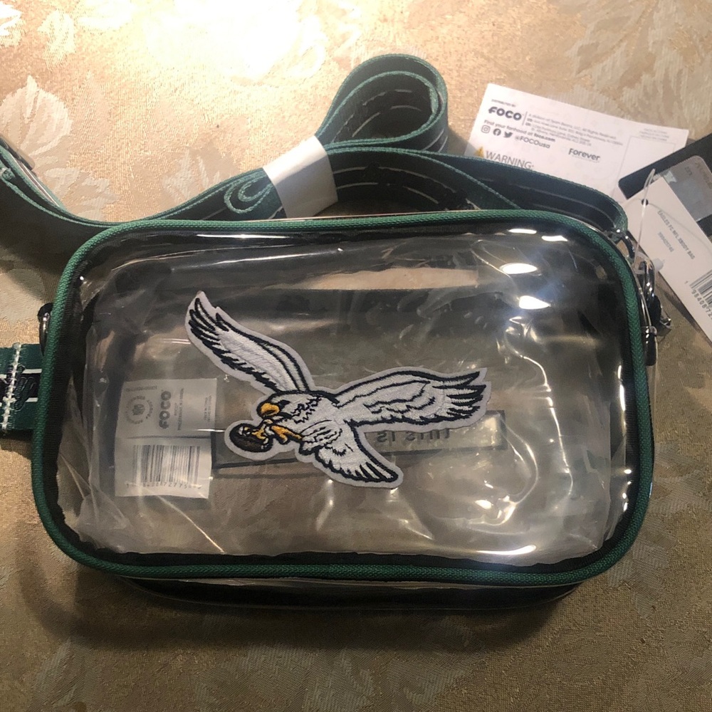 Fly Eagles 🦅 Fly clear cross body bag stadium security compliant 8” new wTags
